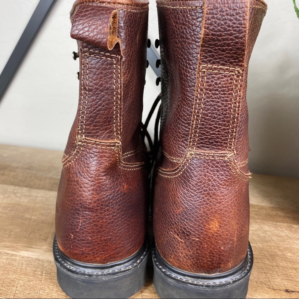 SOLD Rhino Leather Western Style Work Boots - Picture 9 of 16